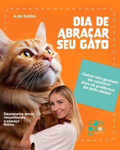 Dia de Abraçar seu Gato | 04/06 | Clínica Cães e Gatos