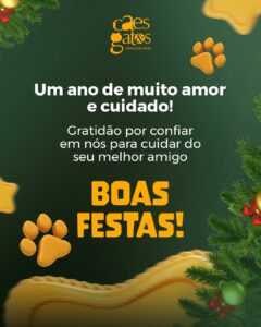 Um ano de muito amor e cuidado | Boas festas!